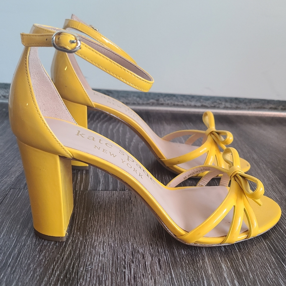 Kate Spade Yellow Bow Pumps